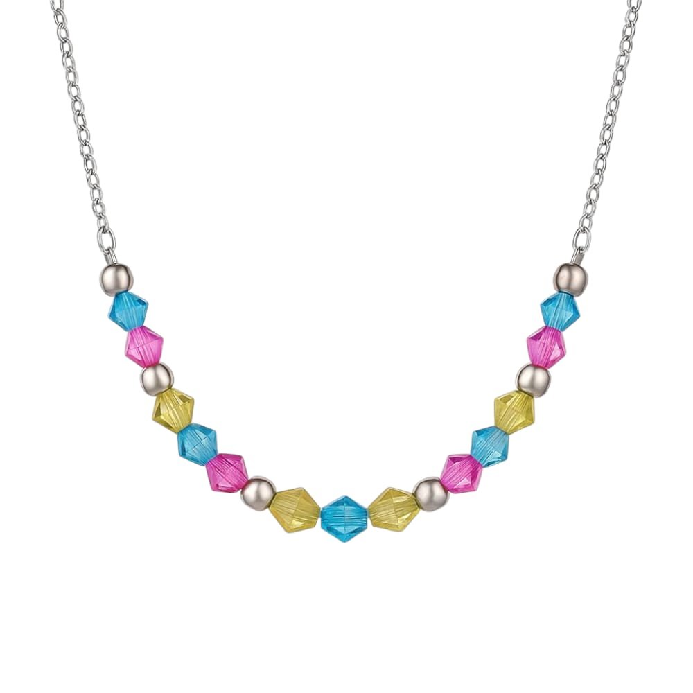 CHOCKER CON PIEDRAS MULTICOLOR 28+12cm C-56A