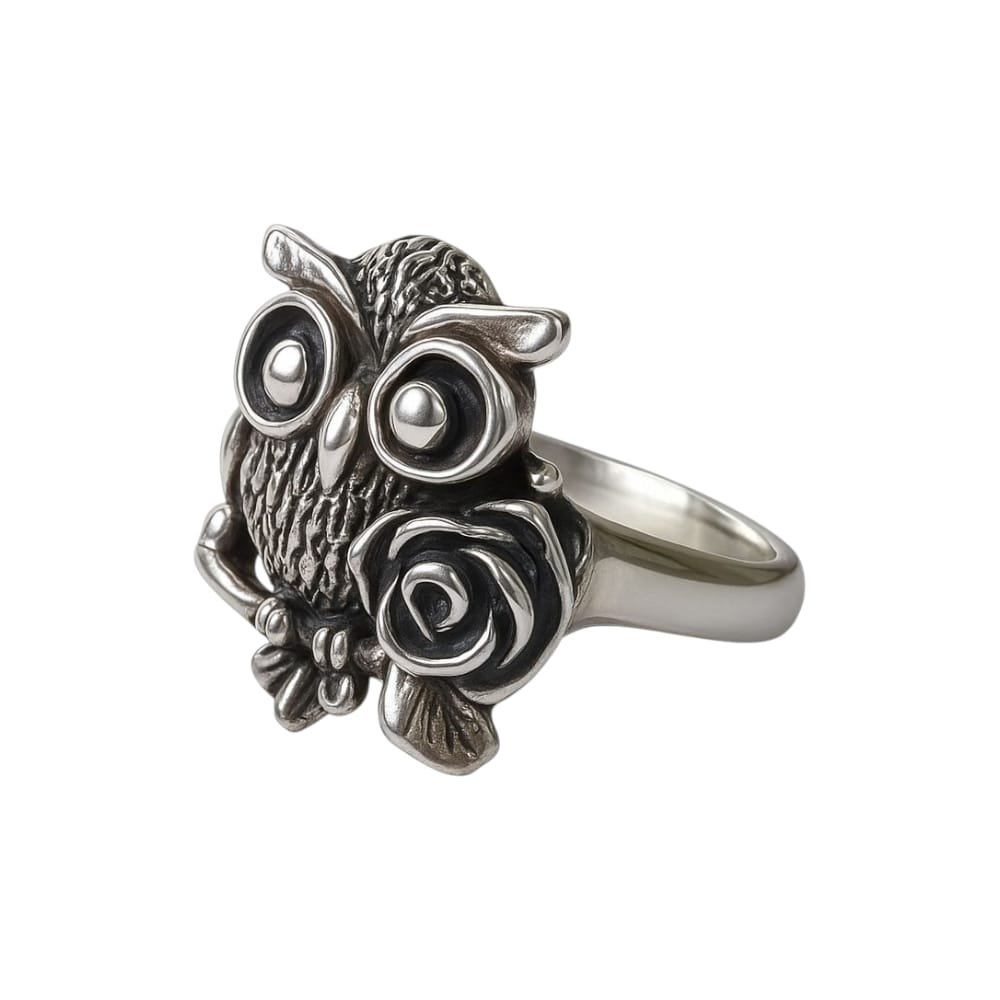 Anillo BUHO FLOR "TALLE UNICO #14" C-5B