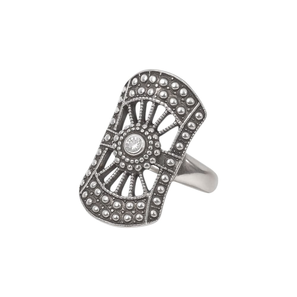 Anillo RECTANGULO CALADO C-5A