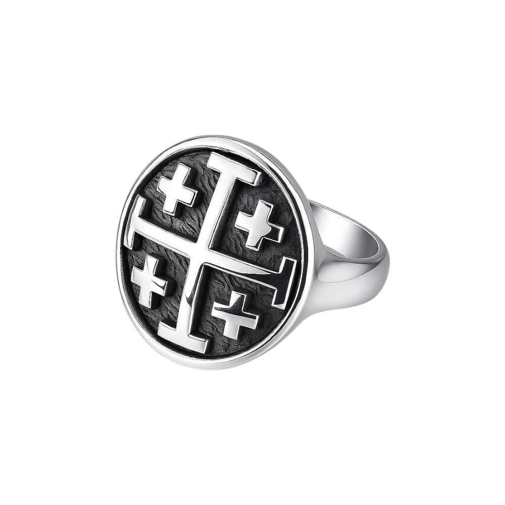 Anillo  Templario Cruz de Jerusalen C-5C