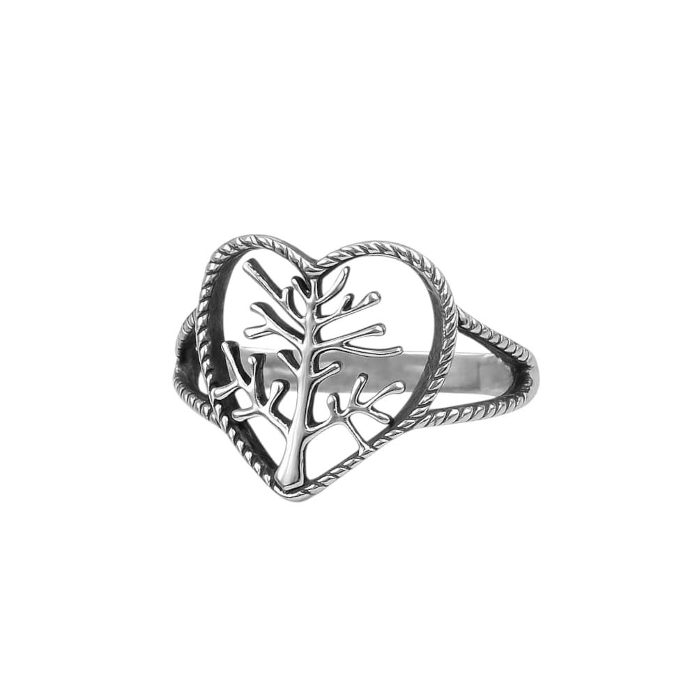 Anillo ARBOL CON CORAZON "talle unico #16" C-5C