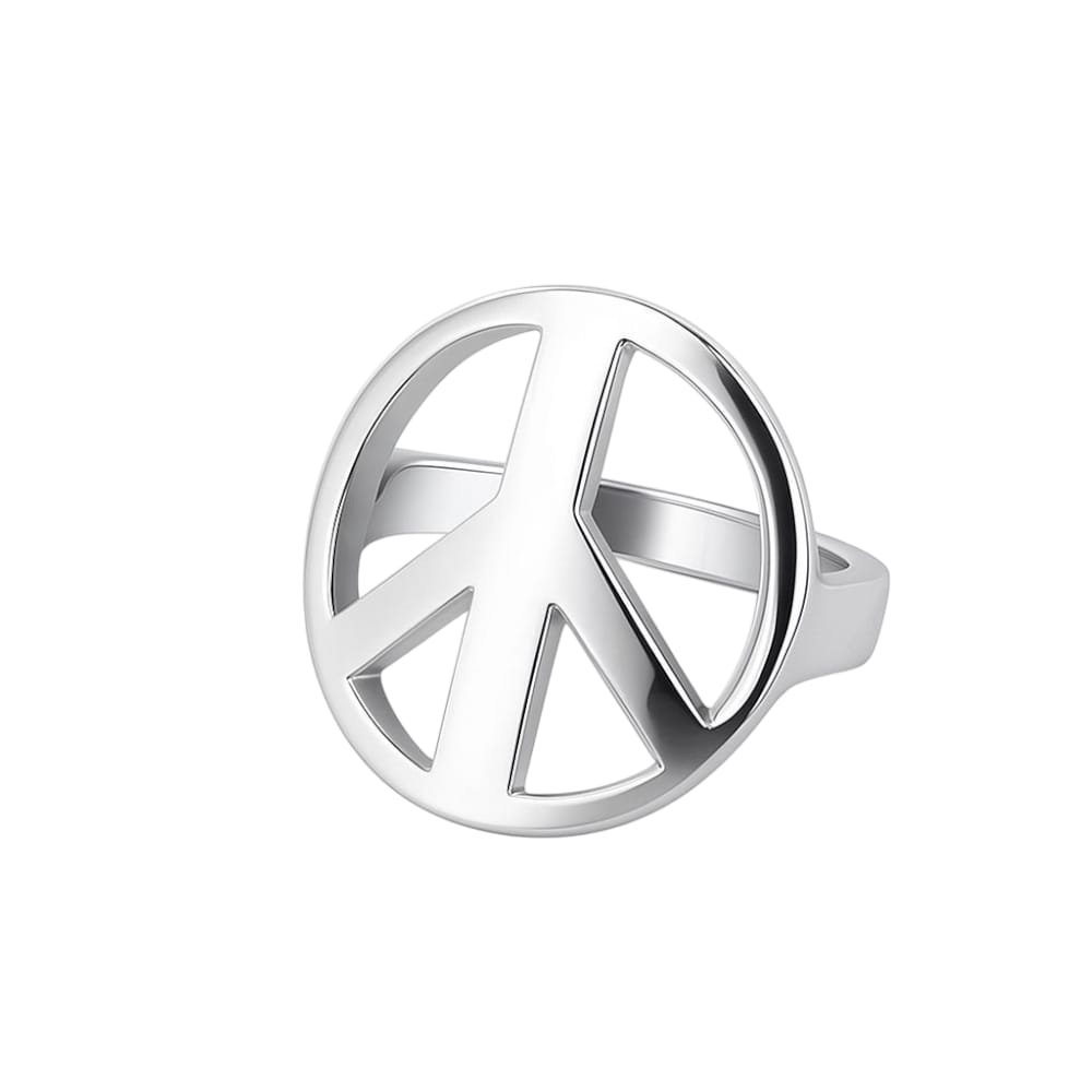 Anillo SIMBOLO DE LA PAZ "TALLE UNICO #12" C-5A