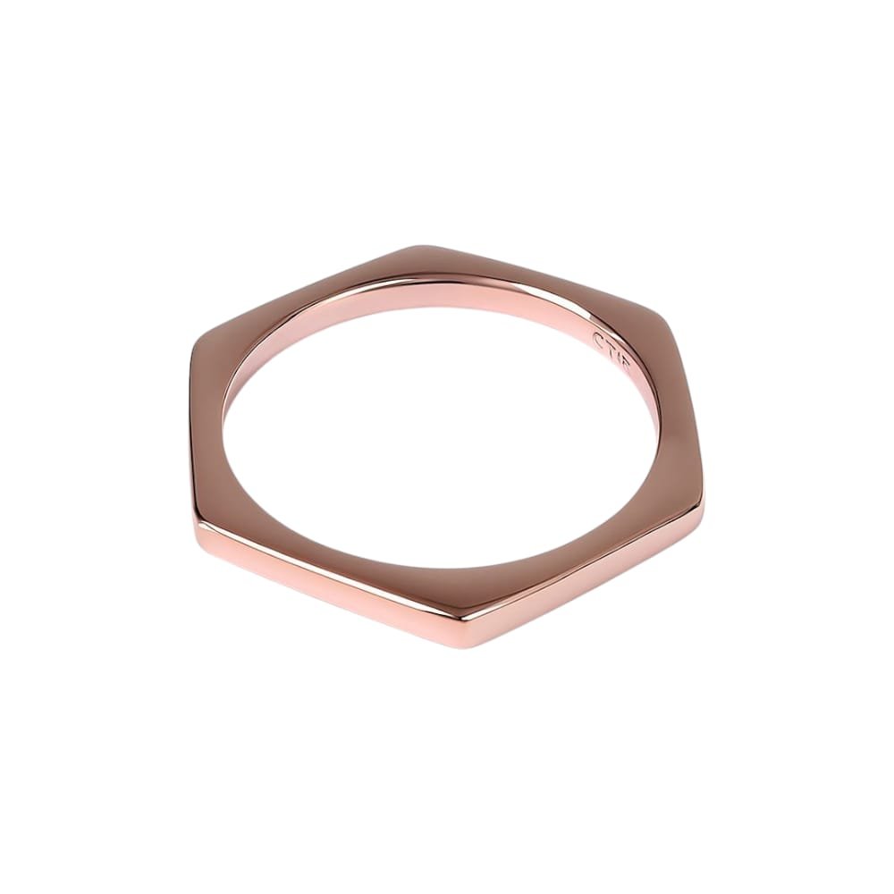 ANILLO HEXAGONO ROSE C-38B