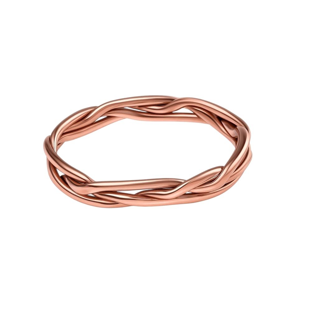 ANILLO TRENZADO ROSE C-38B