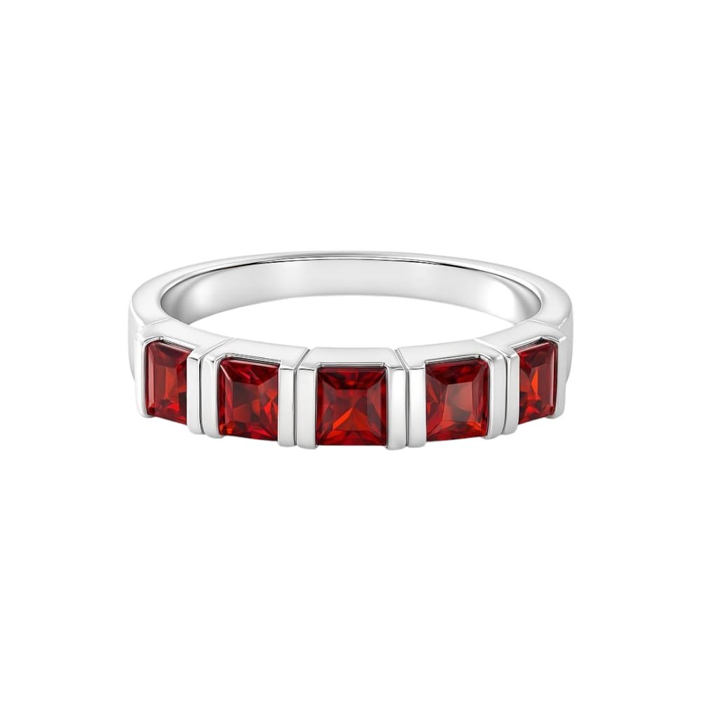 ANILLO MEDIO SIN FIN ROJO "TALLE UNICO #10" C-102C