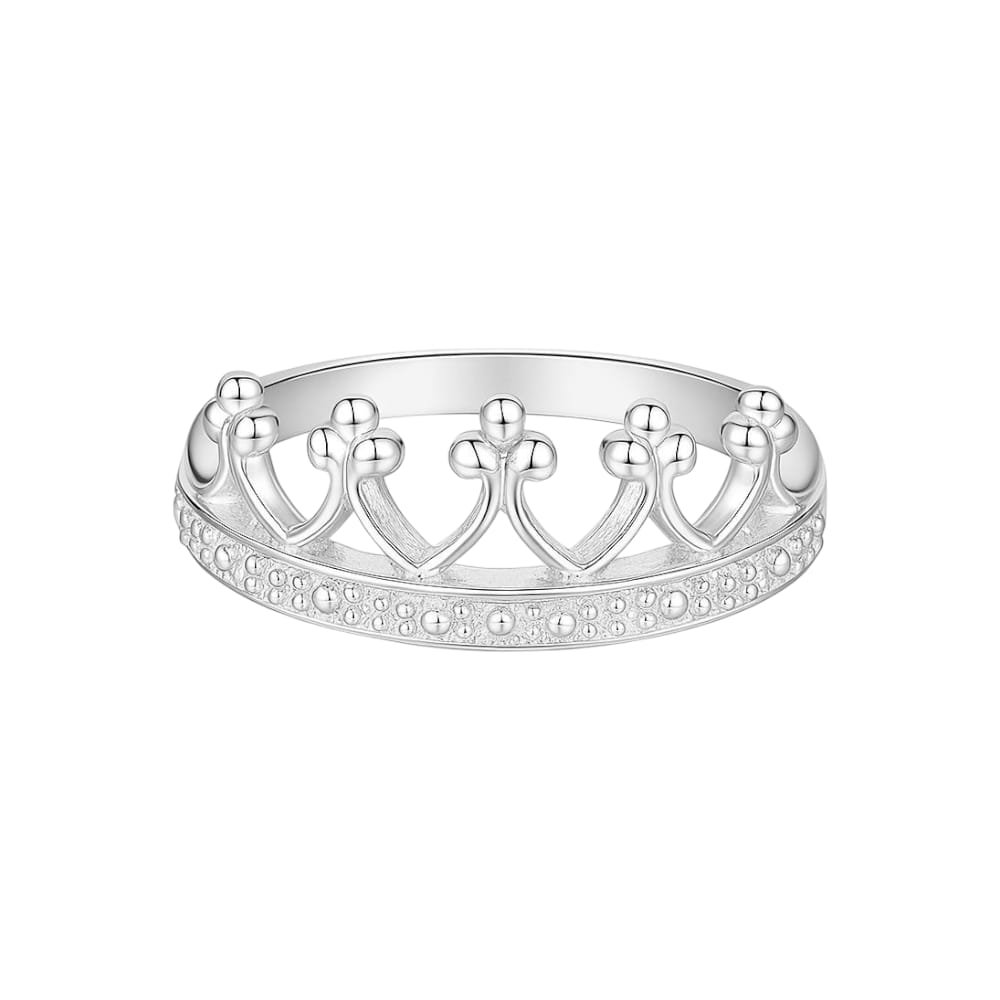 ANILLO  MEDIO SIN FIN CORONA "TALLE UNICO #10" C-102