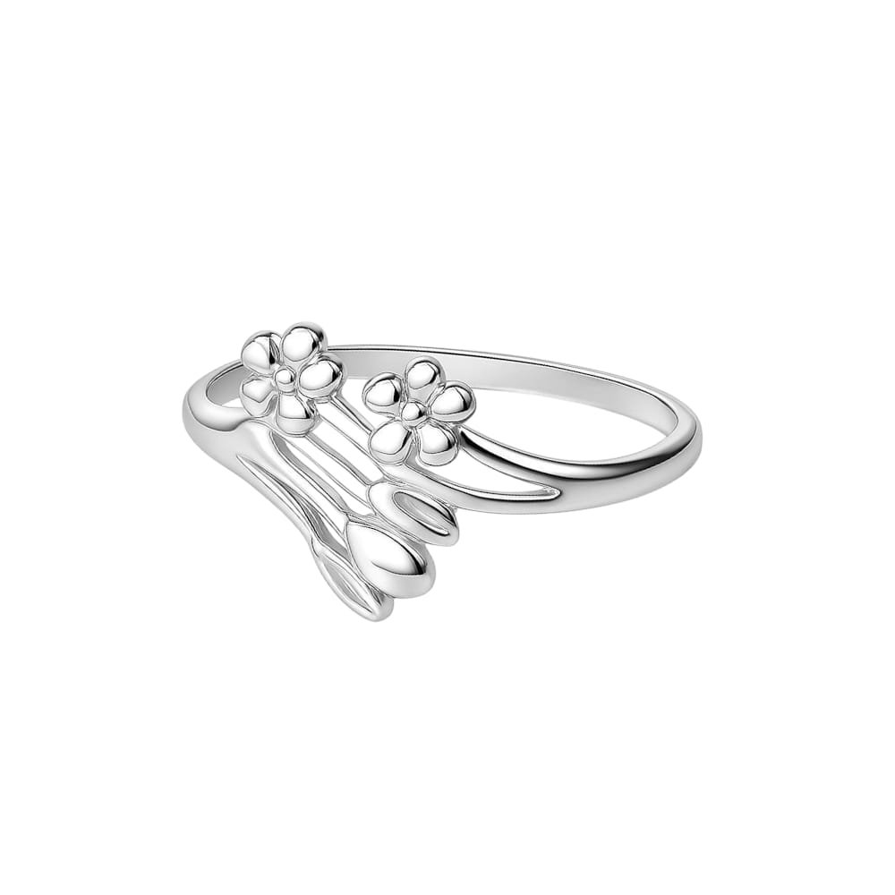ANILLO FLOR RODINADO C-117A