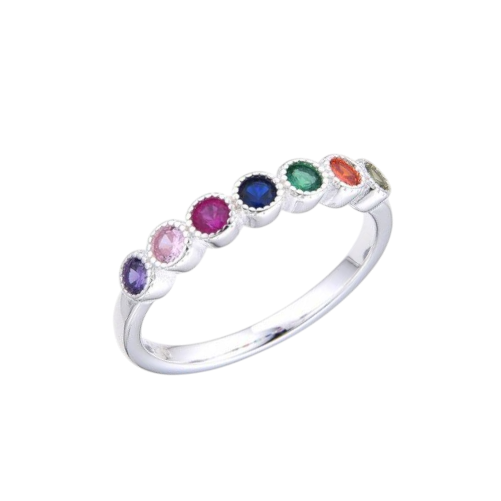 ANILLO MEDIO SIN FIN MULTICOLOR CP-AN