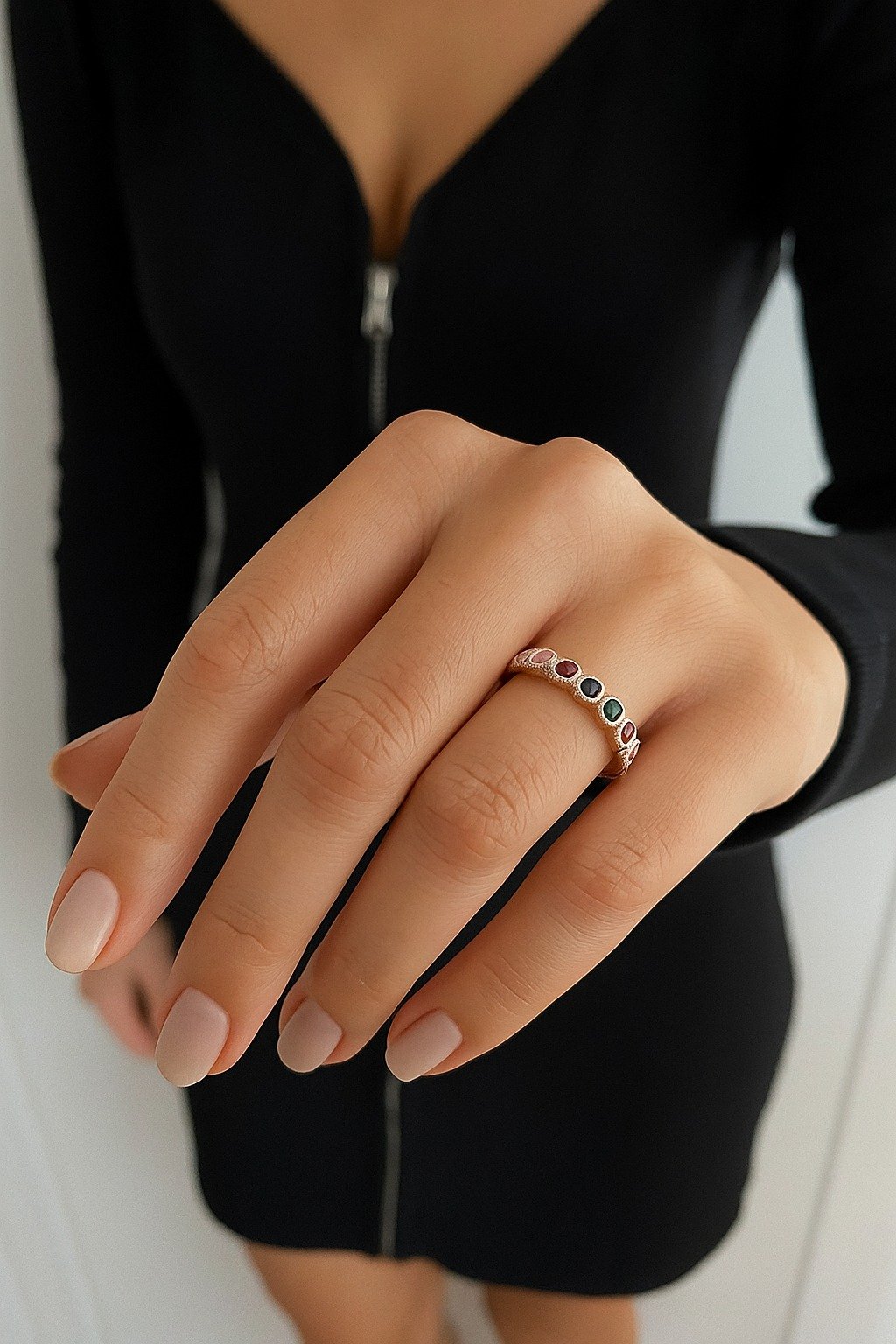 ANILLO MEDIO SIN FIN MULTICOLOR CP-AN