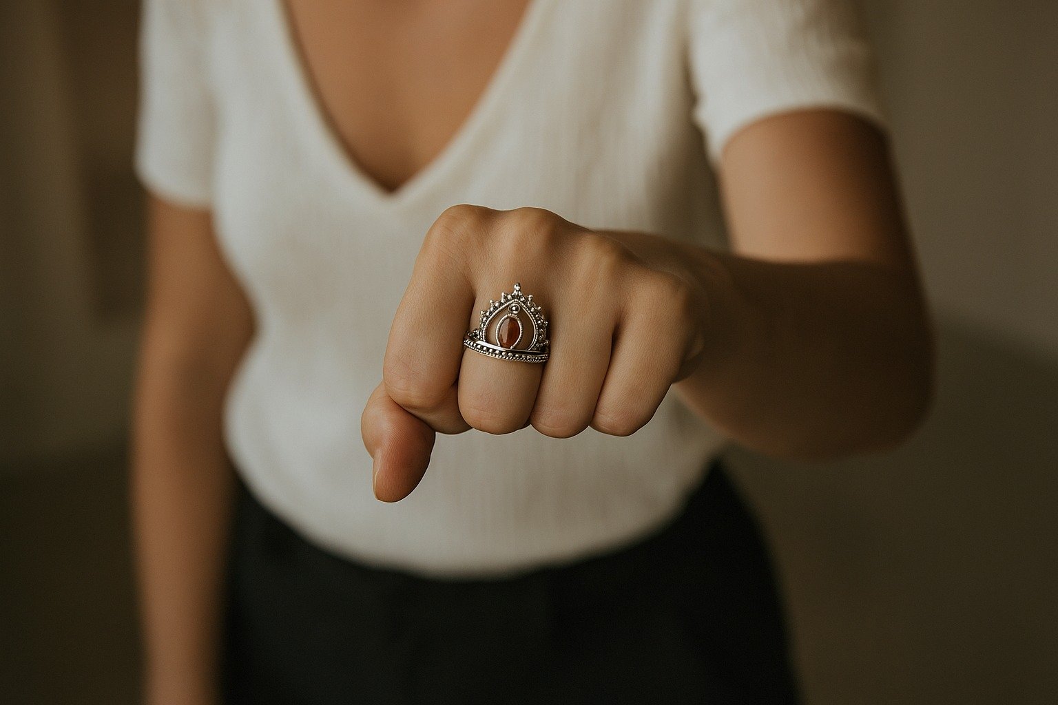 Anillo MANDALA CORAL C-111C