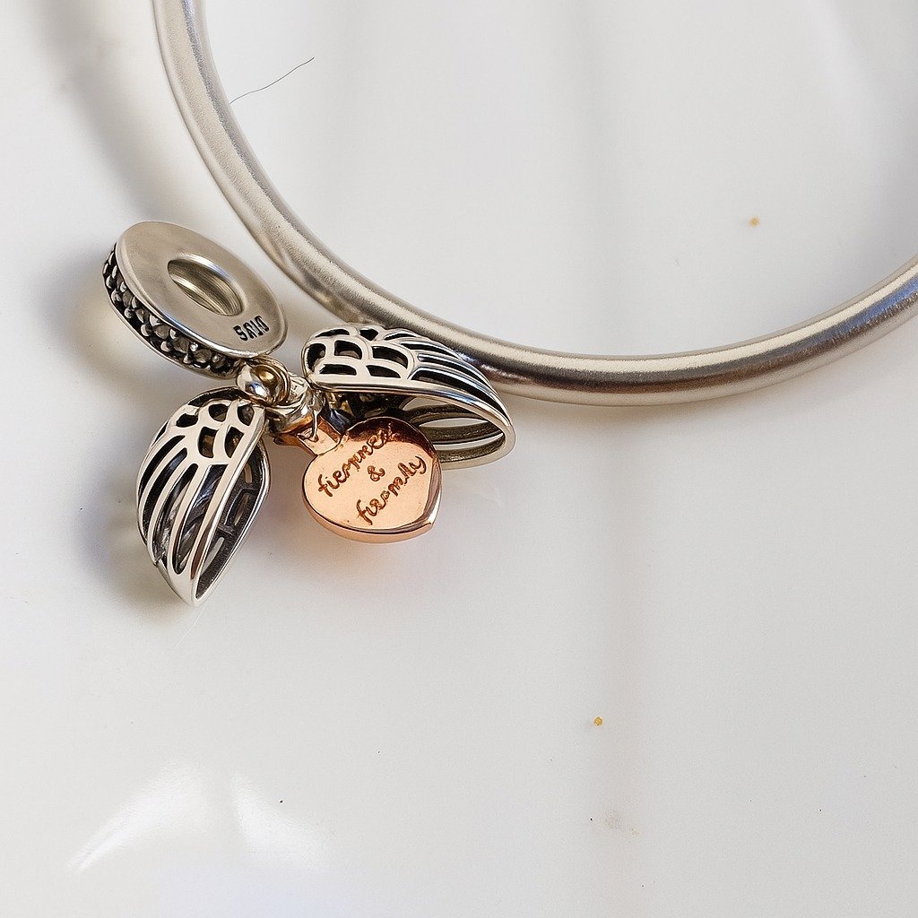 CHARMS CORAZON ALAS DE ANGEL T-1B