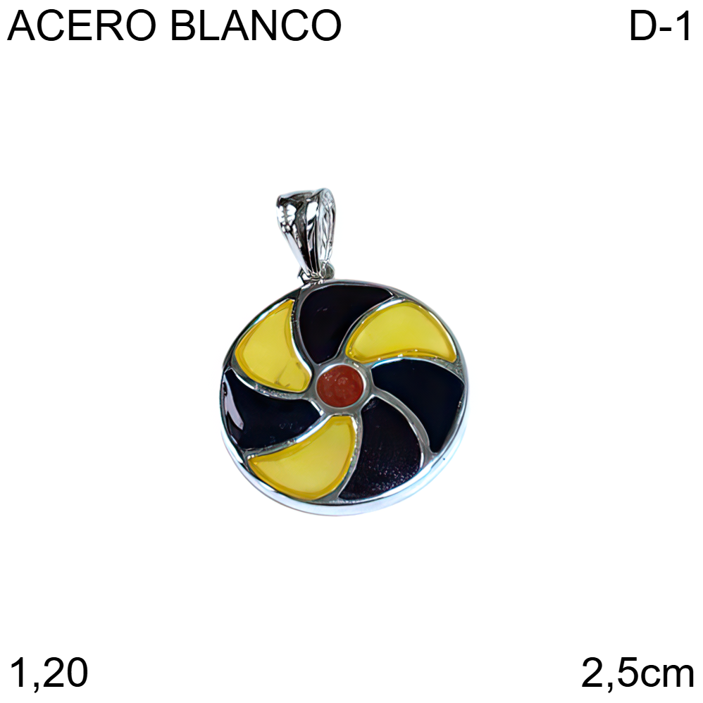 DIJE ACERO BLANCO