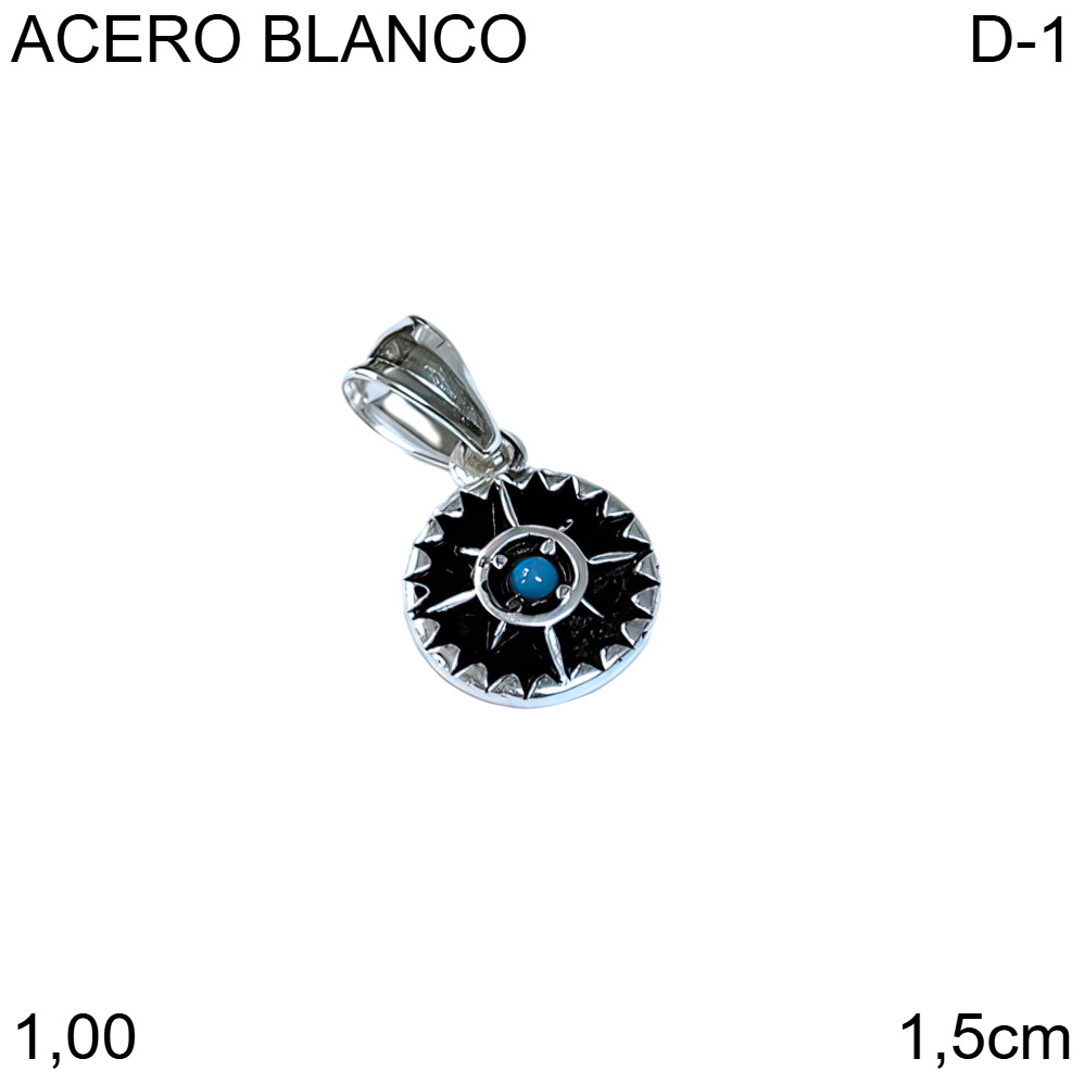 DIJE ACERO BLANCO