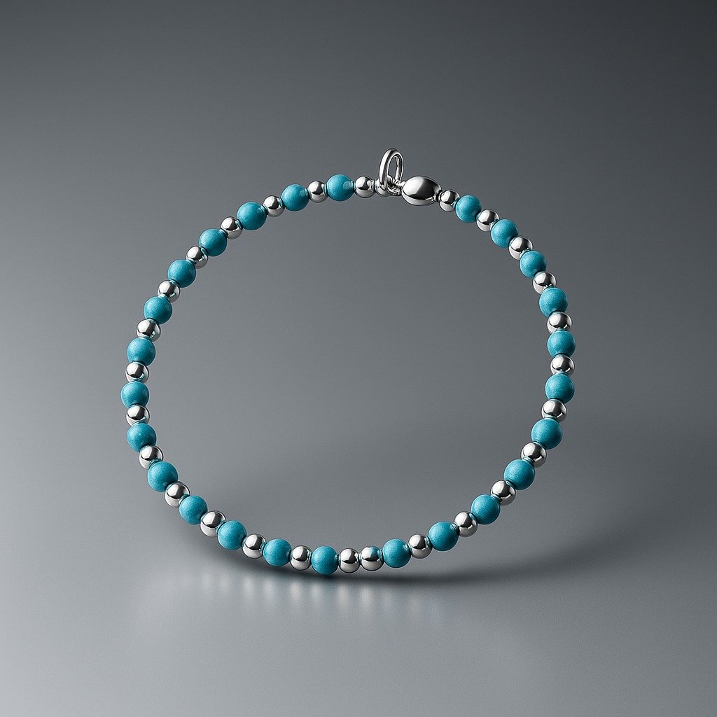 Pulsera elastizada turquesa C-24B