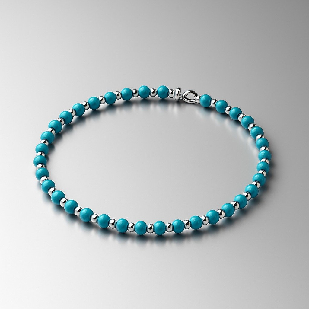 Pulsera elastizada turquesa C-24B