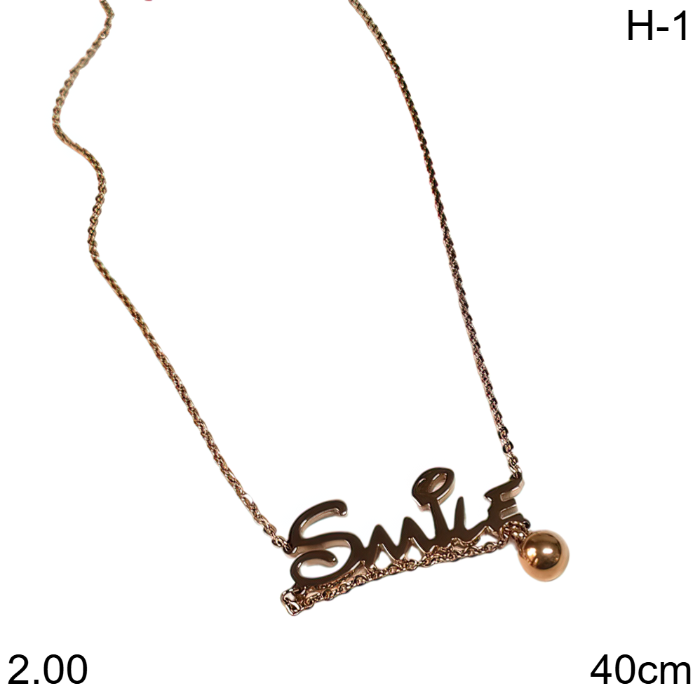 CONJUNTO  SMILE ACERO DORADO 40CM