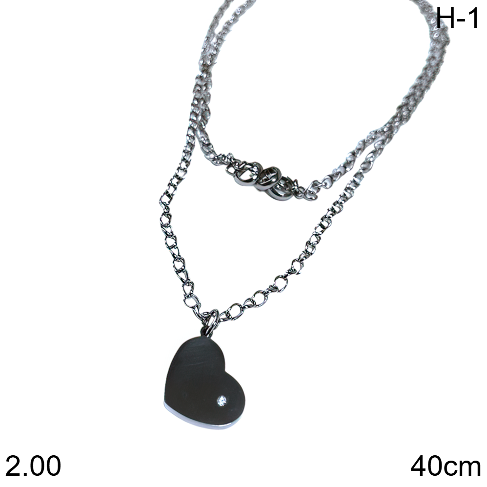 CONJUNTO DOBLE CORAZON 40CM