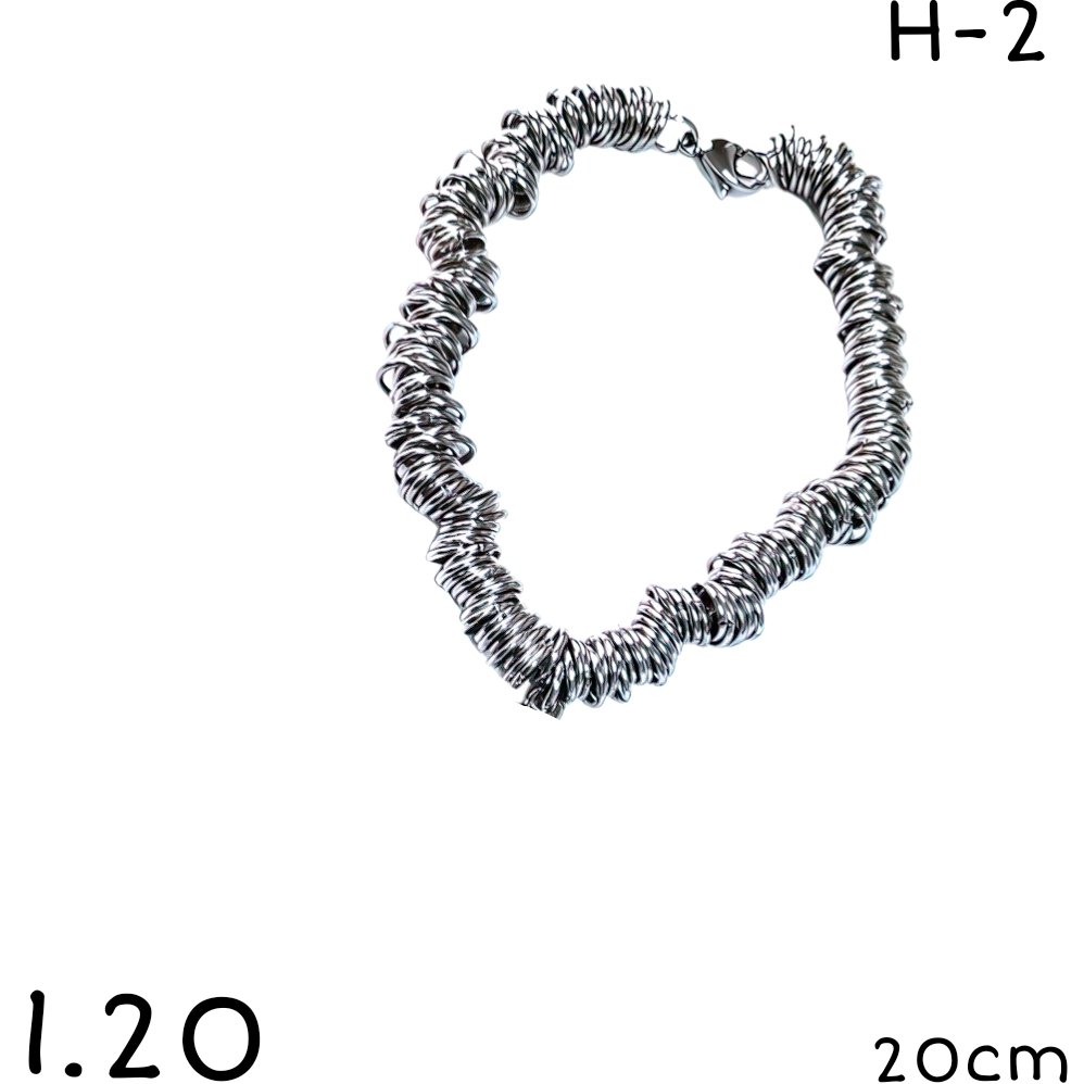 PULSERA ACERO QUIRURGICO 20CM