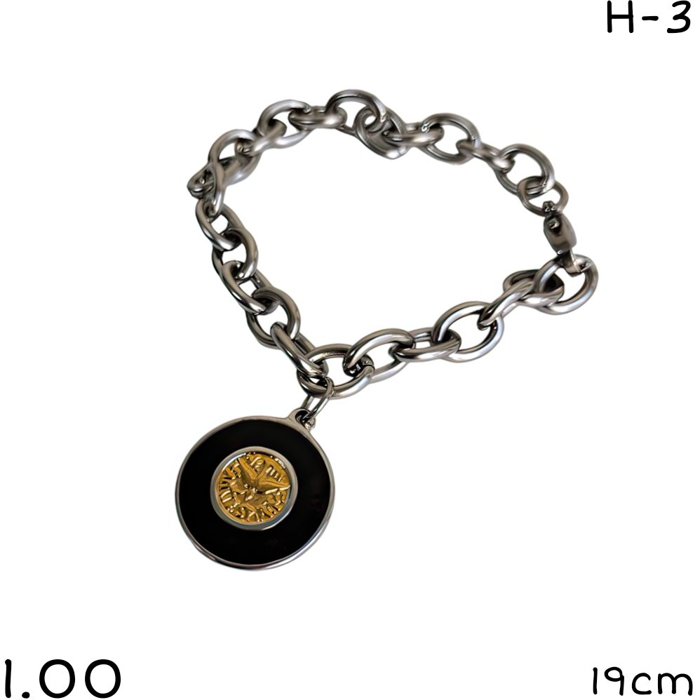 PULSERA ESPIRITU SANTO 17CM ACERO