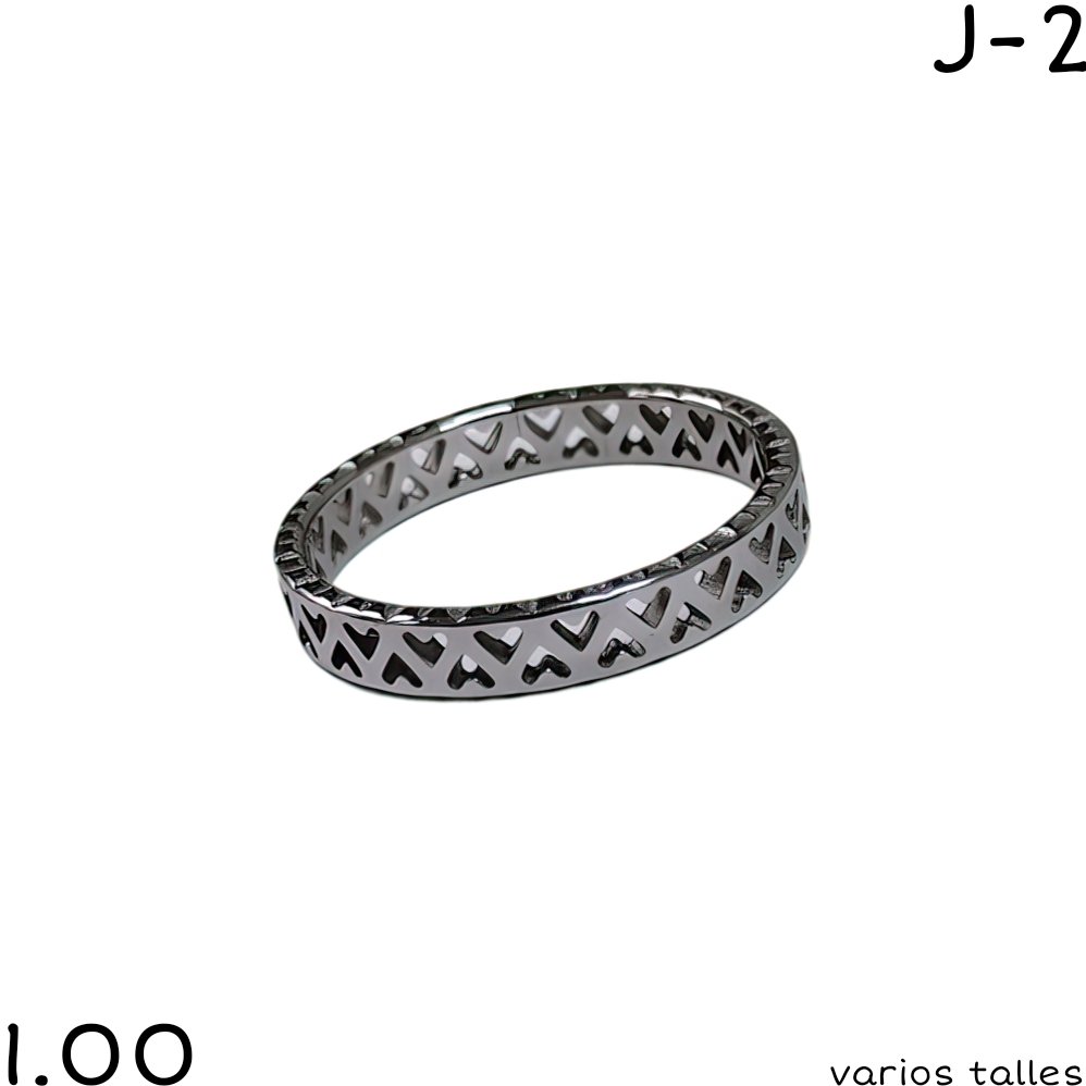 ANILLO CORAZONES ACERO