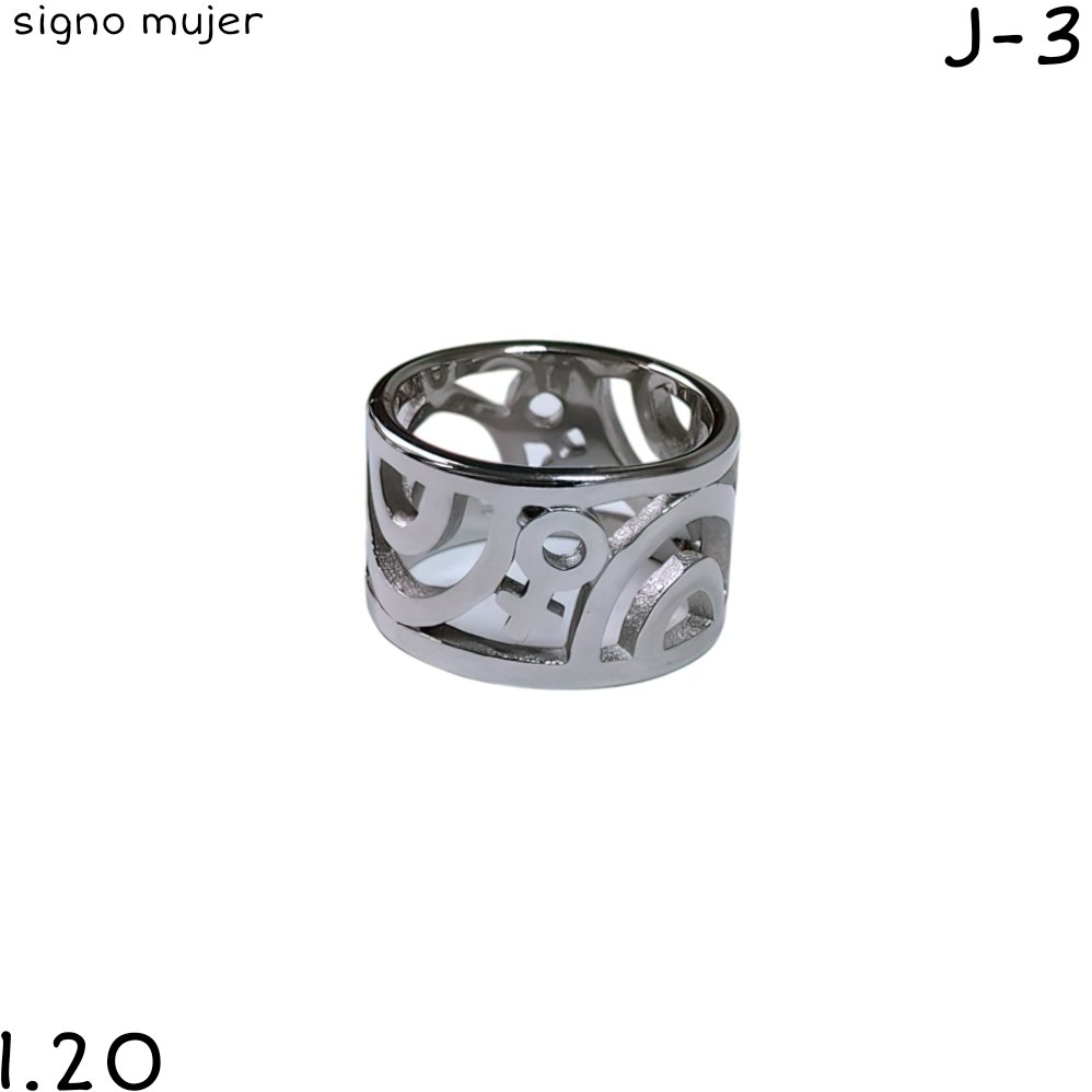 ANILLO SIGNO MUJER ACERO