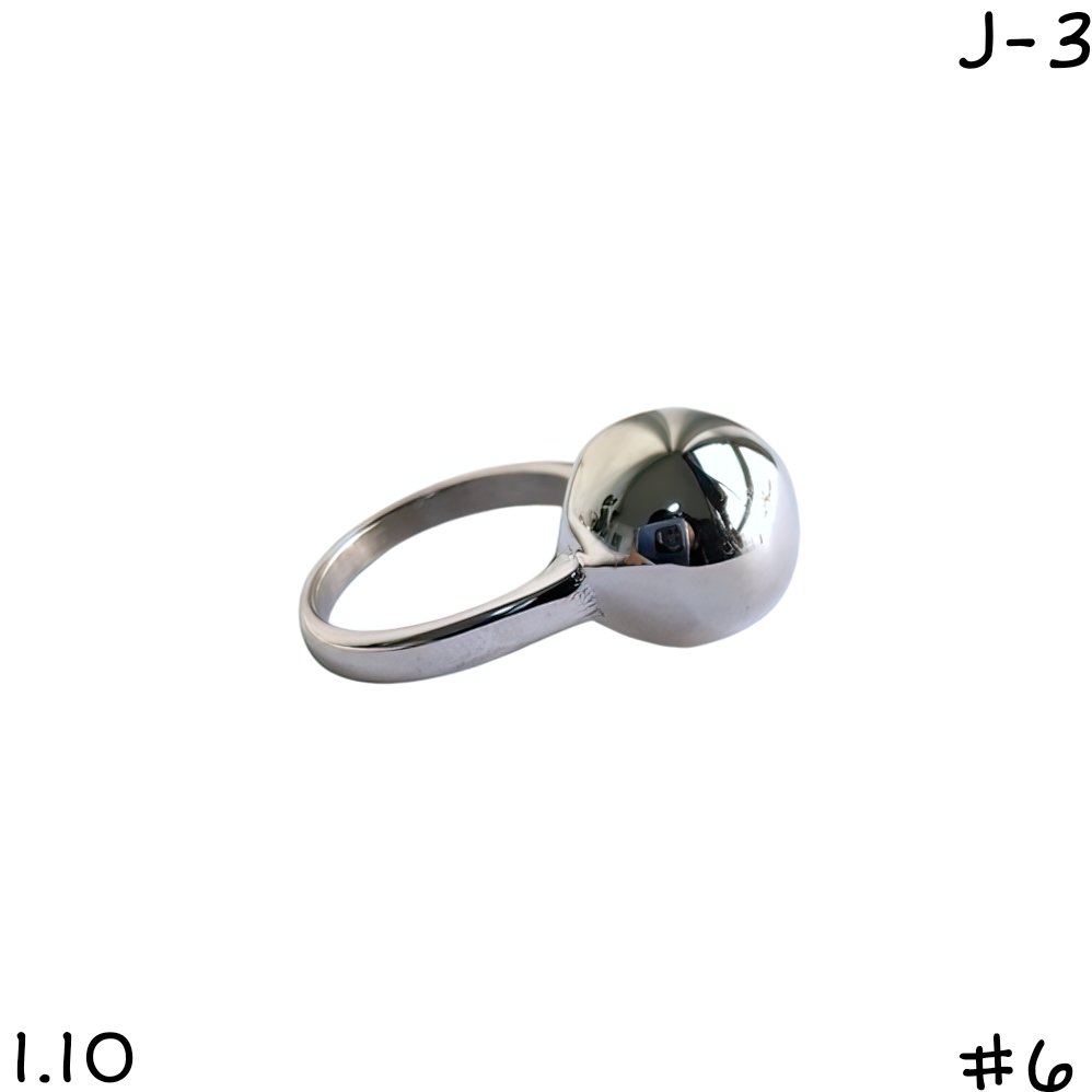 ANILLO BOLITA ACERO