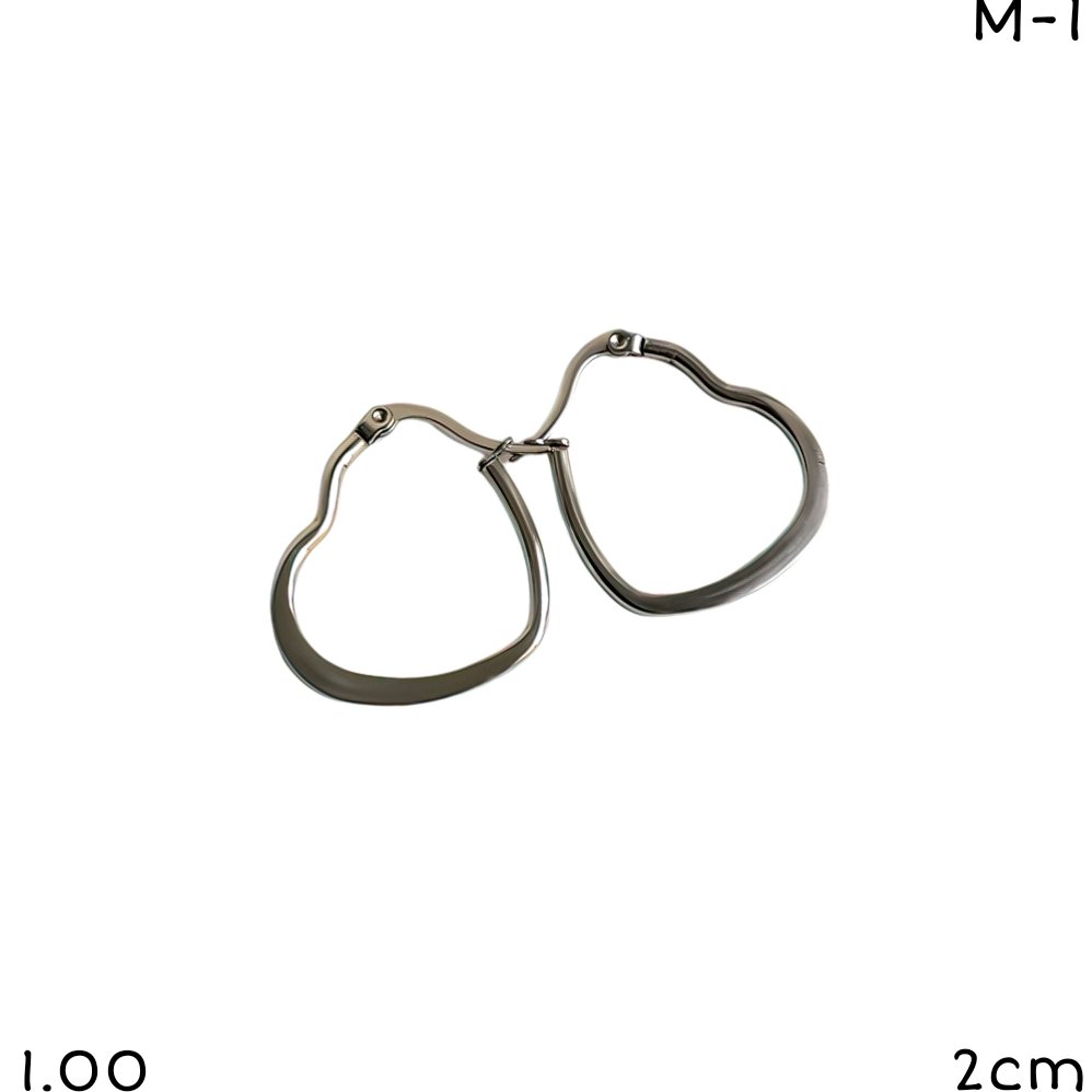 ARGOLLAS CORAZON 2CM