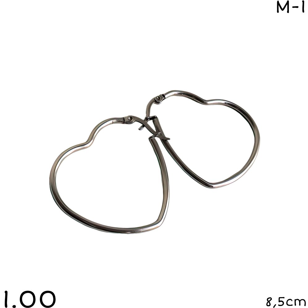 ARGOLLAS CORAZON  8,5CM