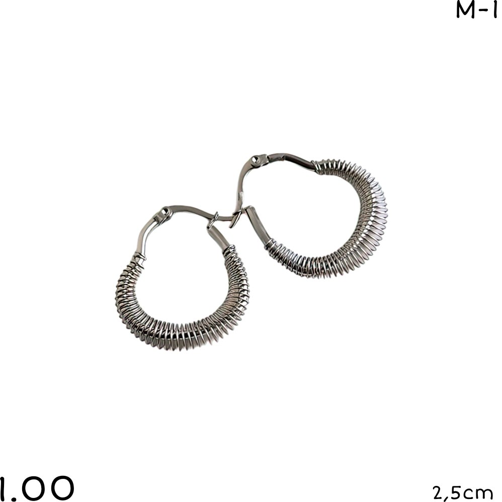 ARGOLLAS CORAZON 2.5CM