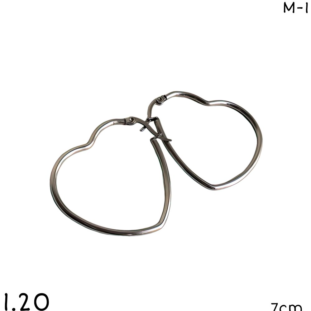 ARGOLLAS CORAZON 7CM