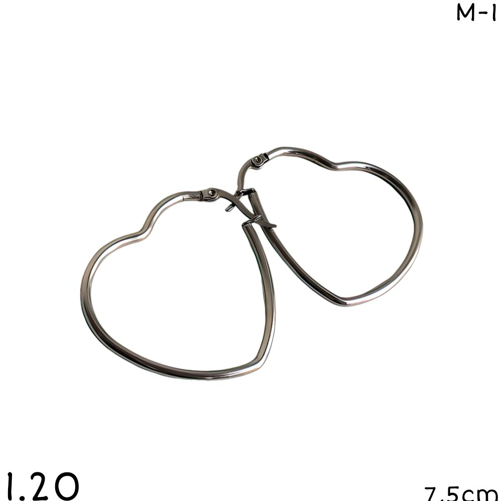 ARGOLLAS CORAZON 7,5CM