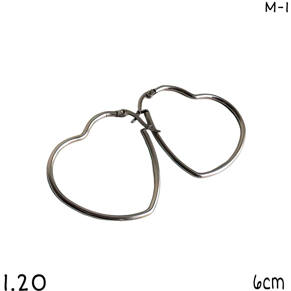 ARGOLLAS CORAZON 6CM