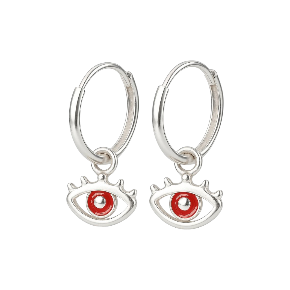 ARGOLLAS OJITO ROJO 12mm C-104C