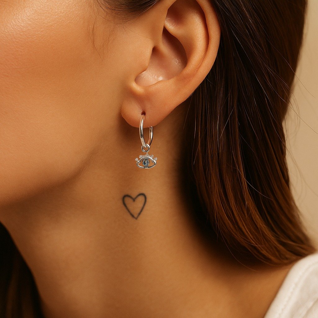 ARGOLLAS OJITOS VERDES 12mm C-104C