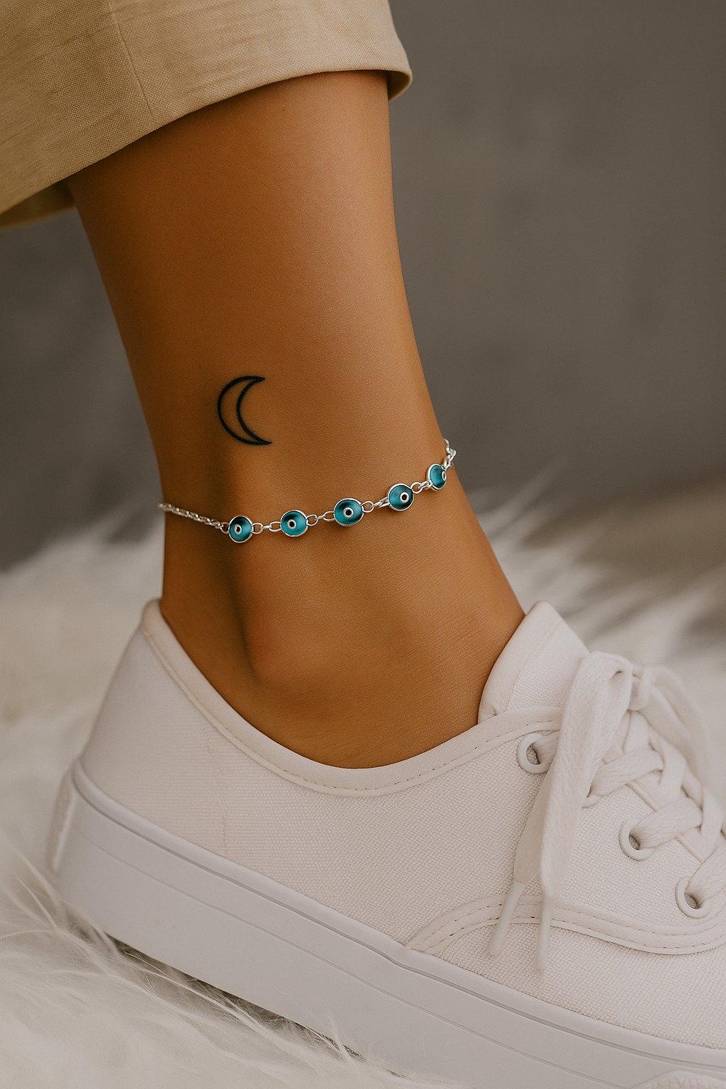 TOBILLERA OJITOS TURCOS 22+3cm CP-P