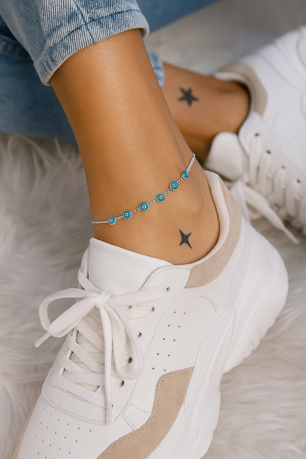 TOBILLERA OJITOS TURCOS 22+3cm CP-P