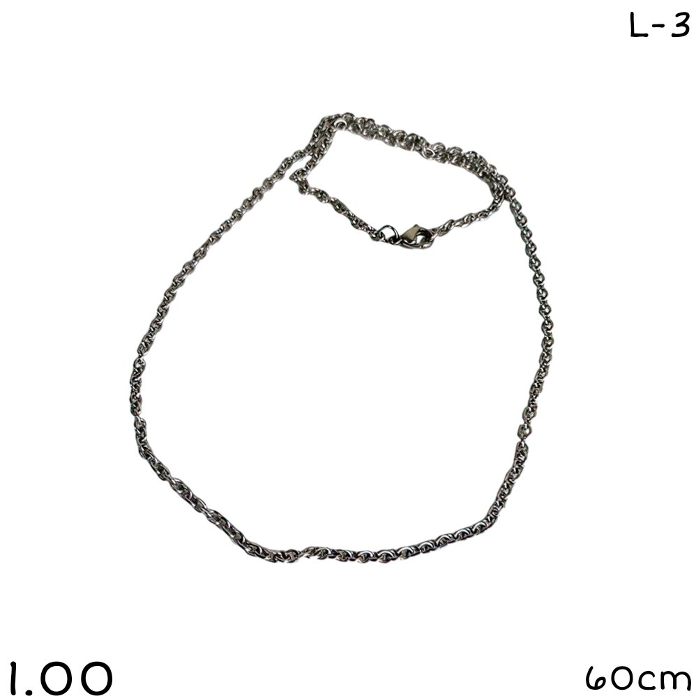 cadena acero quirurgico 60cm