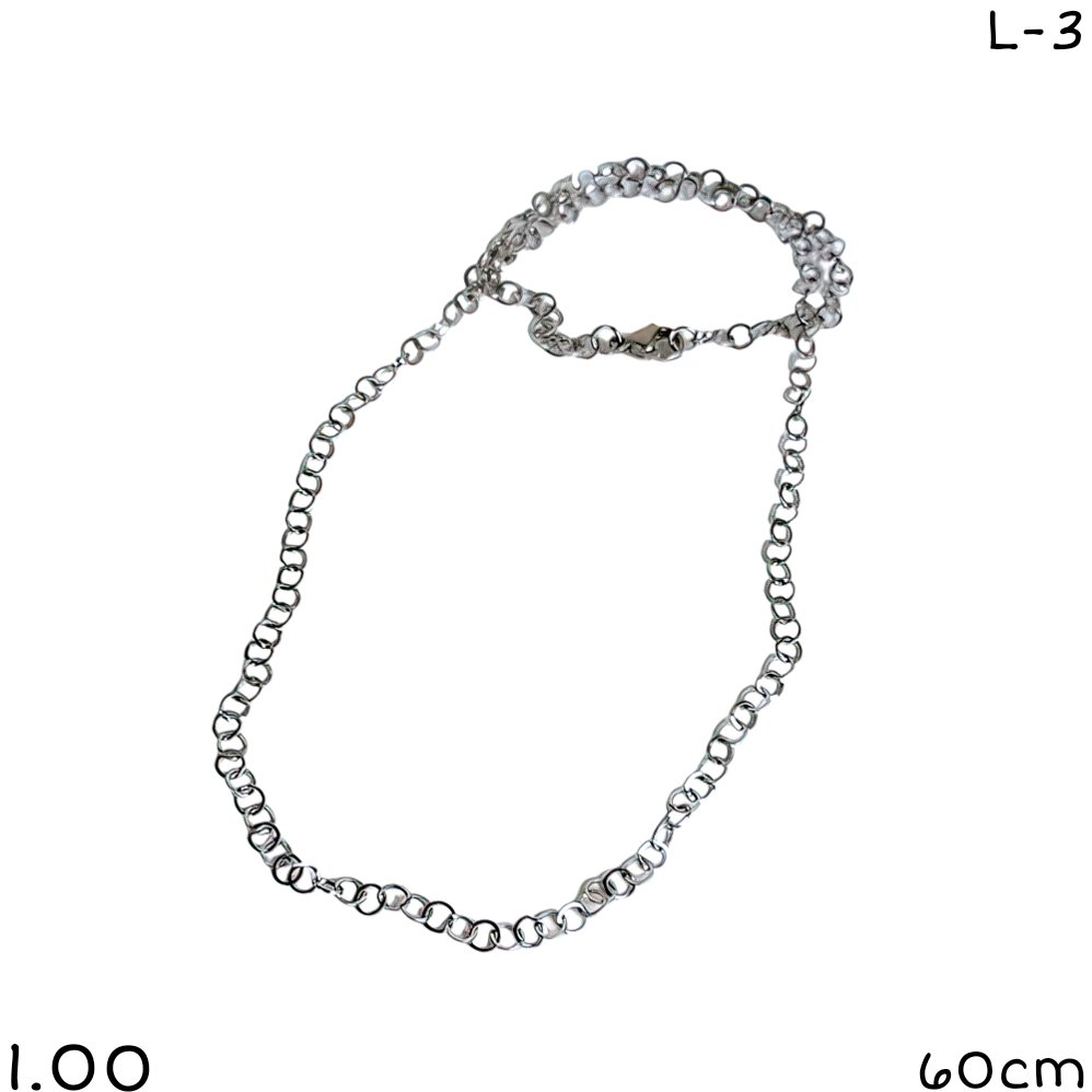 cadena acero quirurgico 60cm