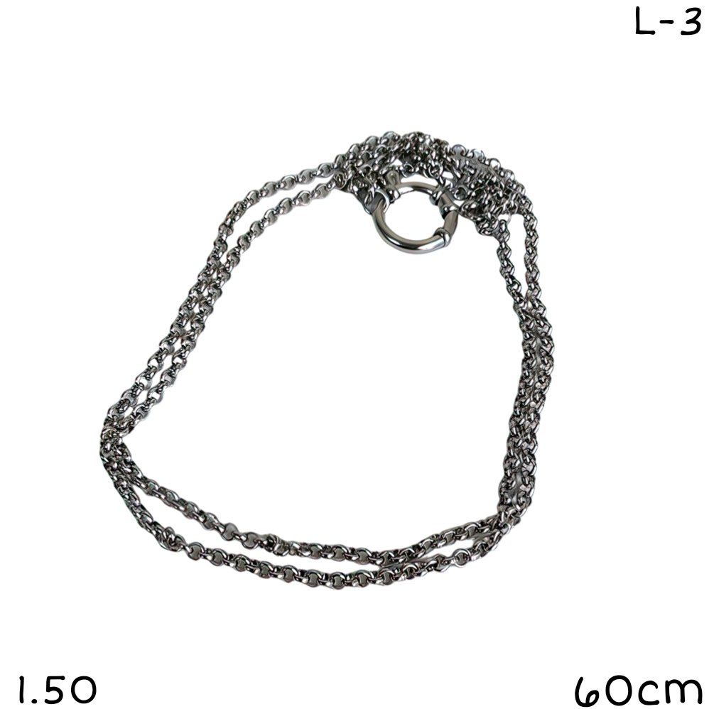CADENA DOBLE 60CM