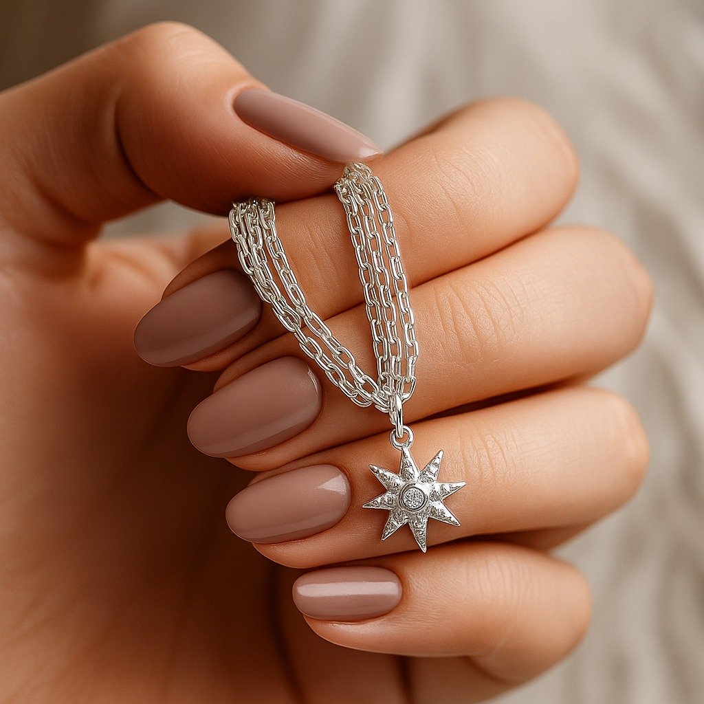 PULSERA TRIPLE CON ESTRELLA 19cm  C-23B