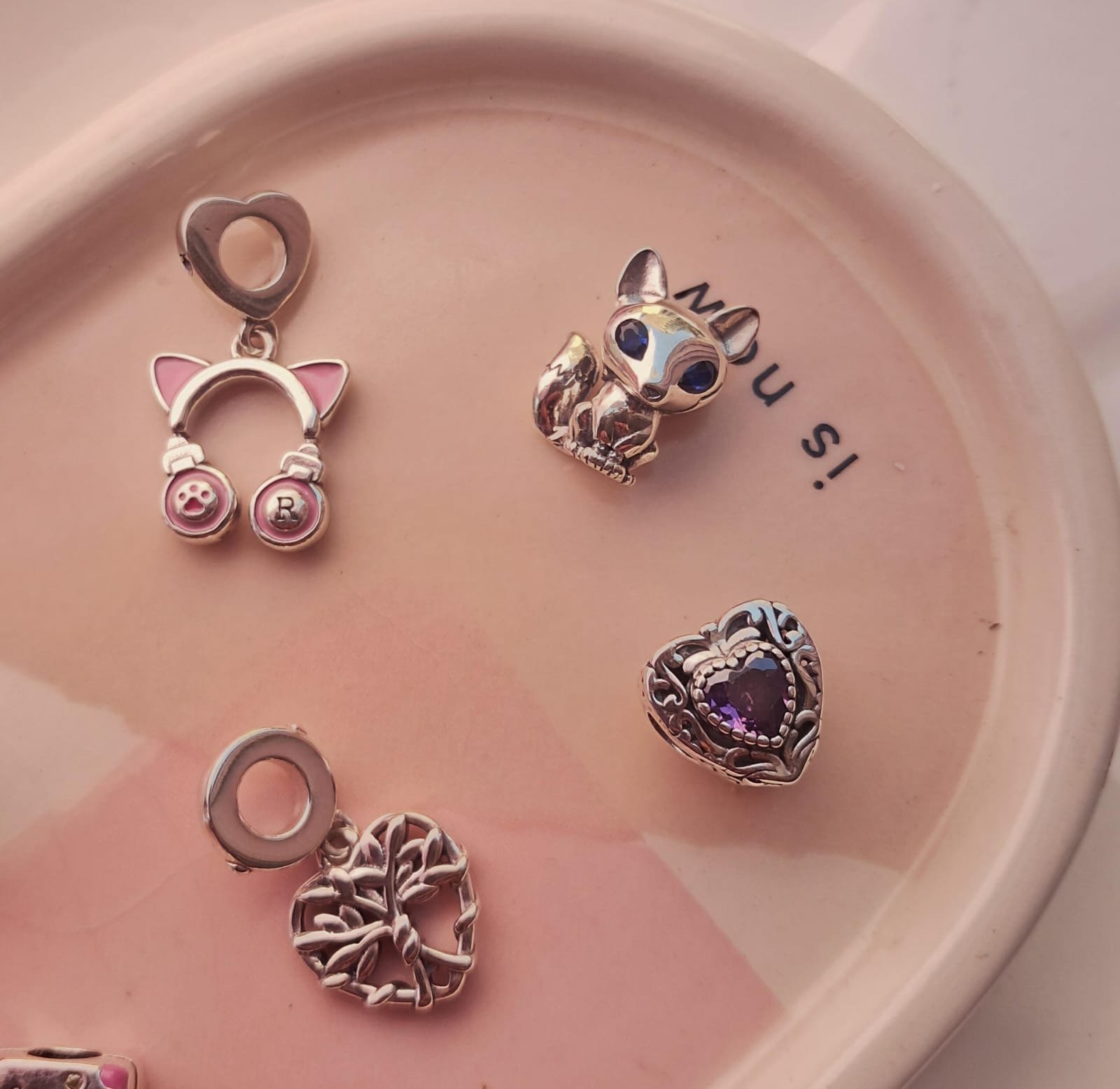 CHARMS CORAZON VIOLETA T-1D