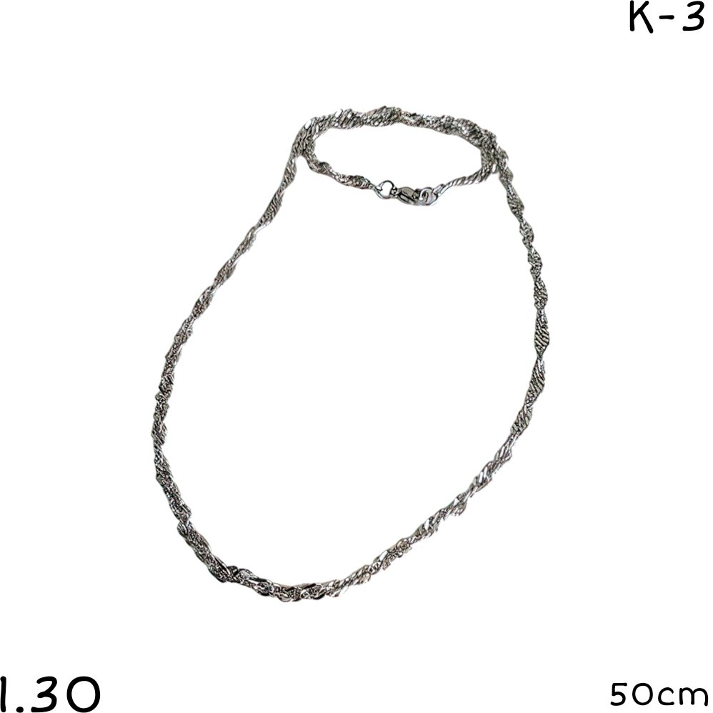 CADENA ENTRELAZADA  50CM