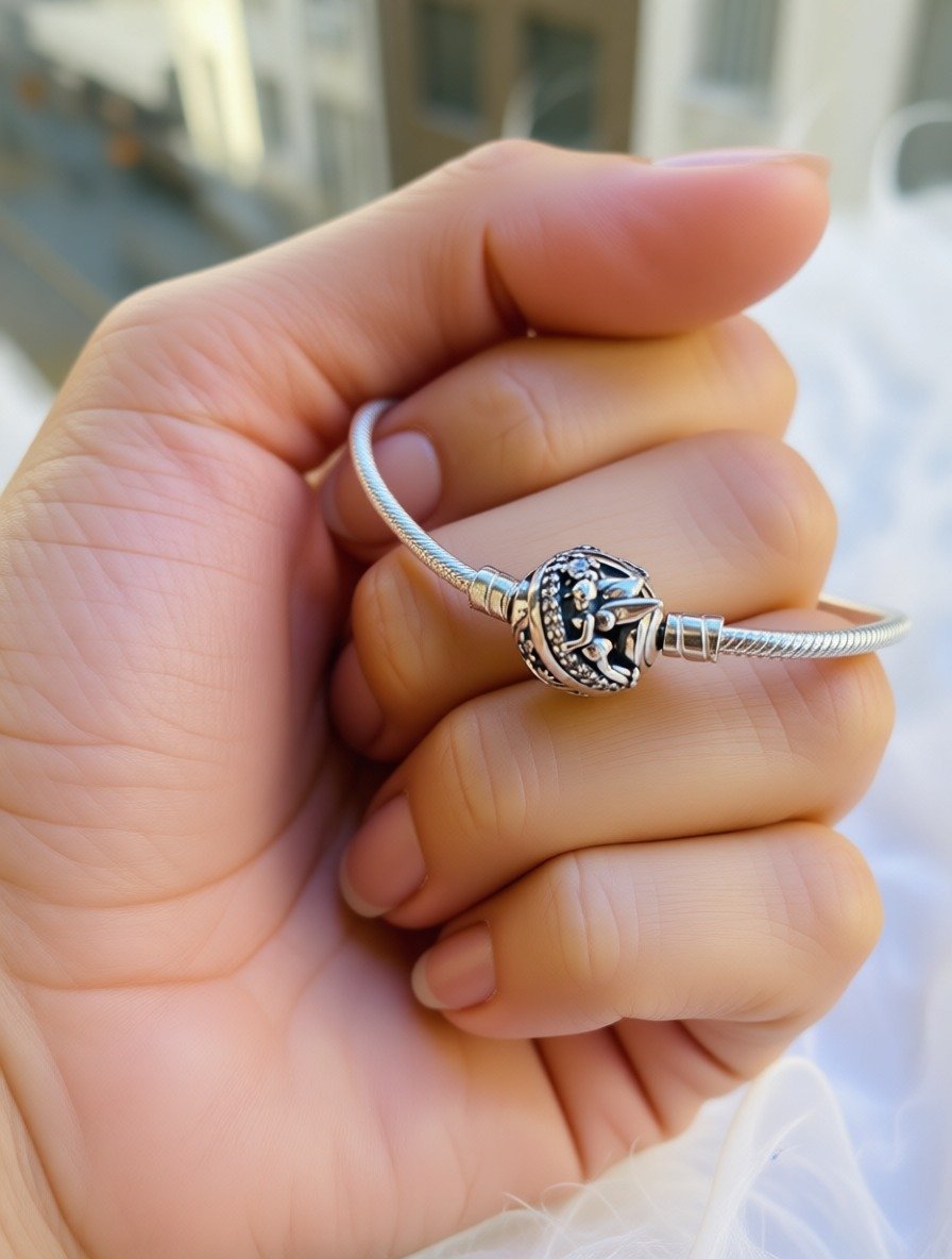 PULSERA SEMI RIGIDA CIERRE TINKERBELL 17cm