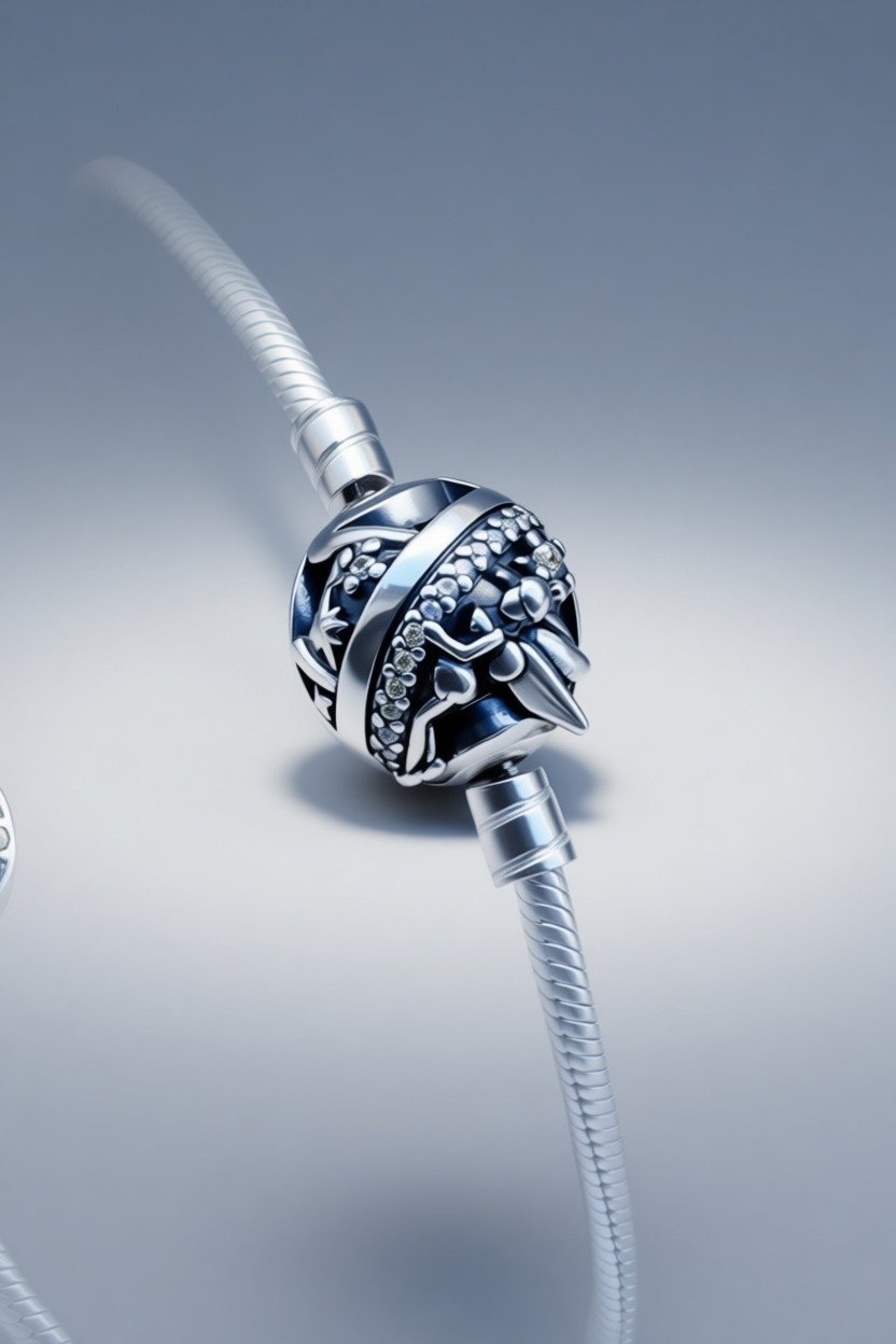 PULSERA SEMI RIGIDA CIERRE DE TINKERBELL 18cm