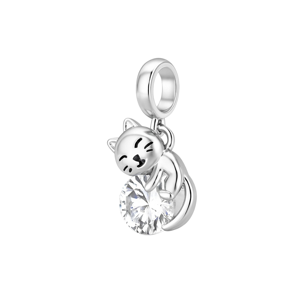 CHARMS  GATO ZAFIRO BLANCO T-1C