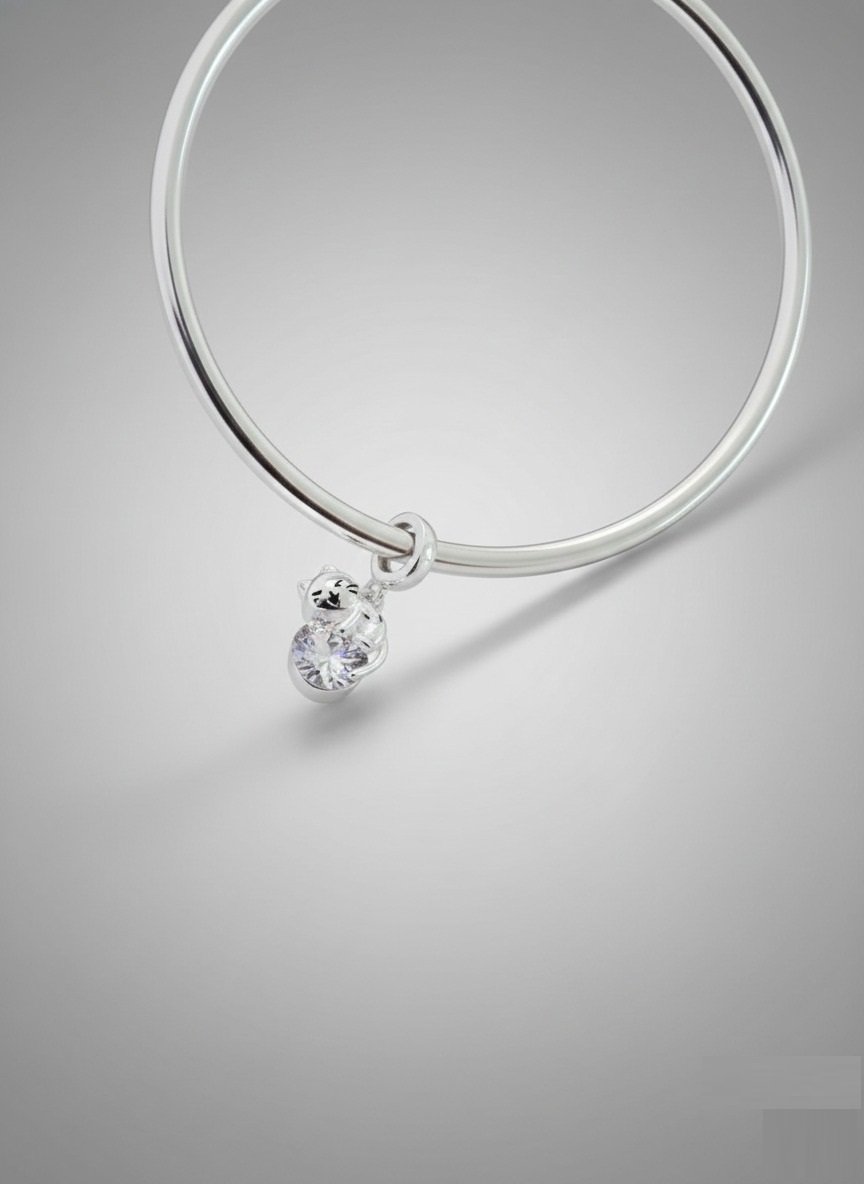 CHARMS  GATO ZAFIRO BLANCO T-1C