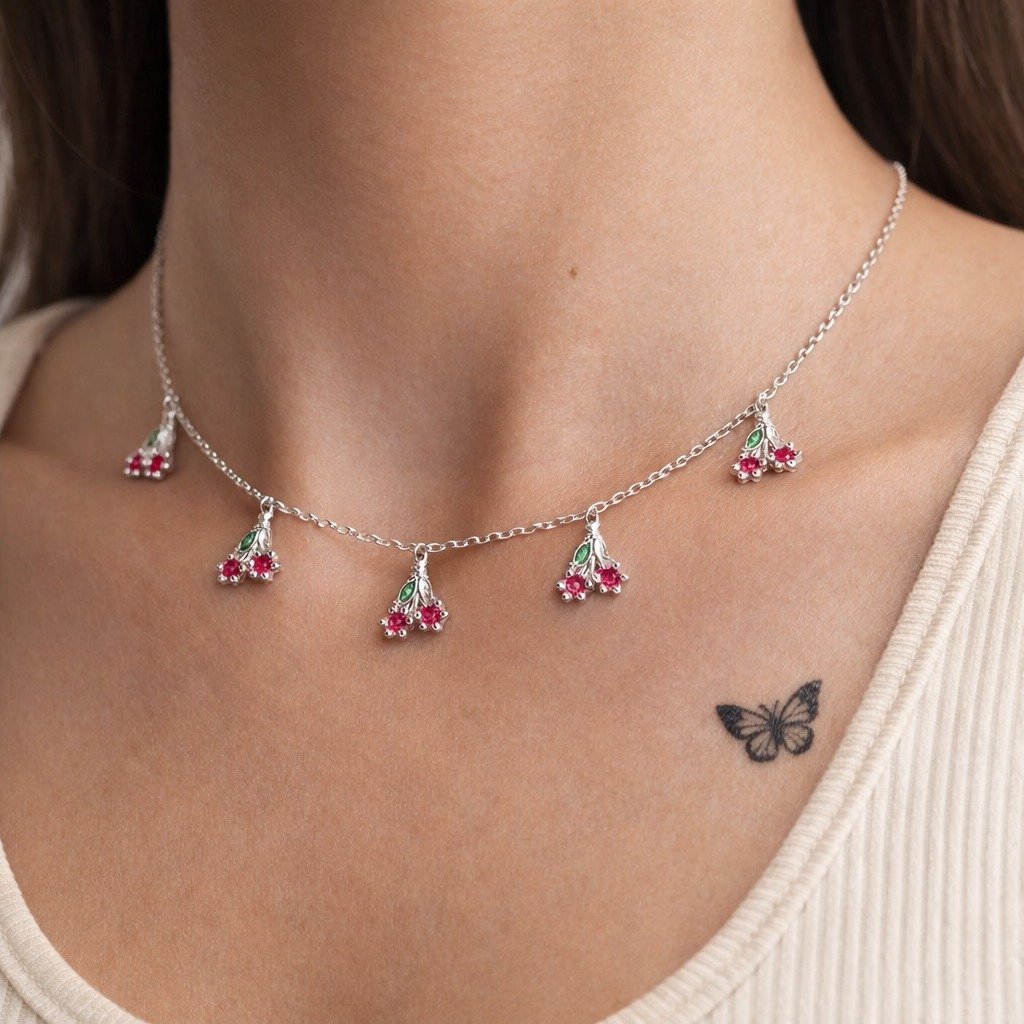 GARGANTILLA CEREZAS 41+3cm CP-C