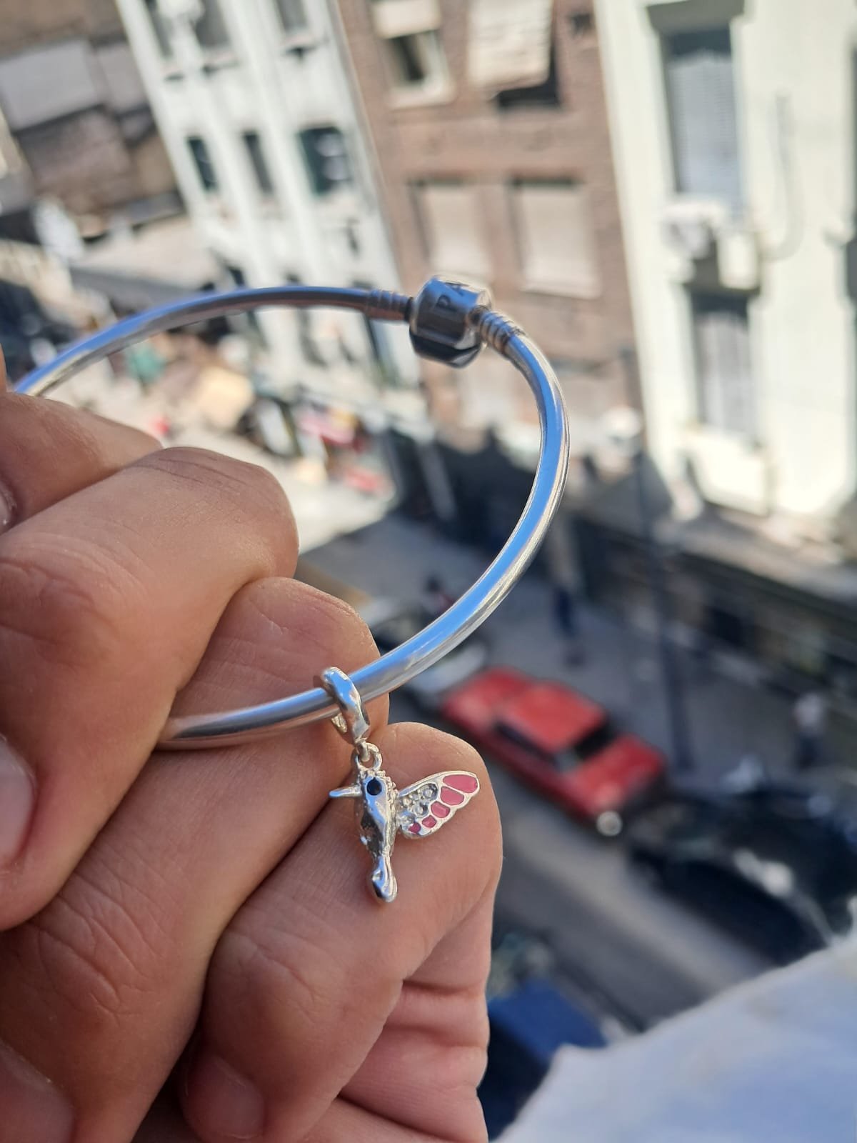 CHARMS COLIBRI ROSA T-1C