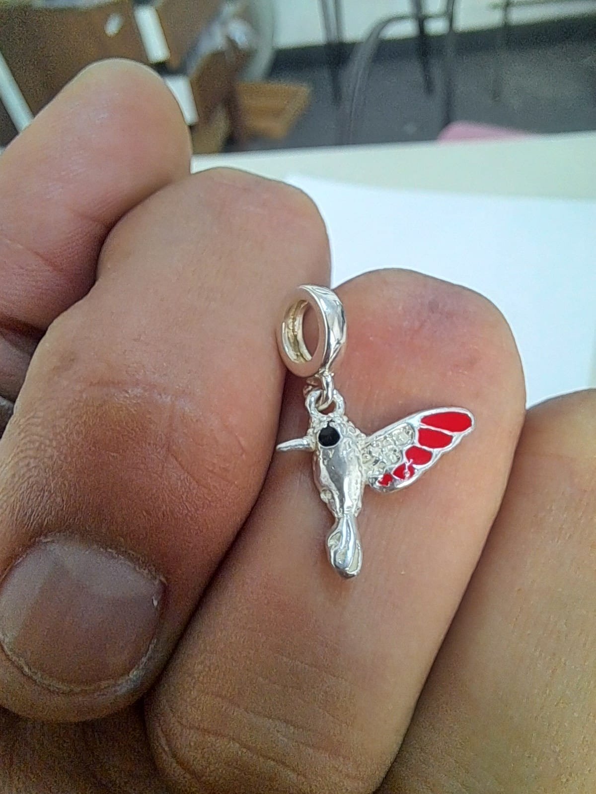 CHARMS COLIBRI ROJO T-1C