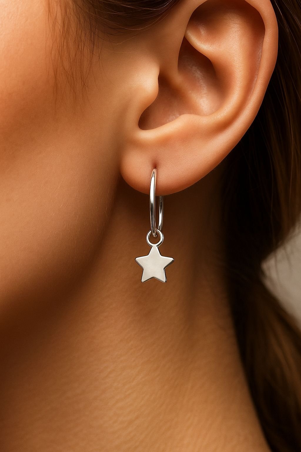 Argolla estrella lisa C-103C